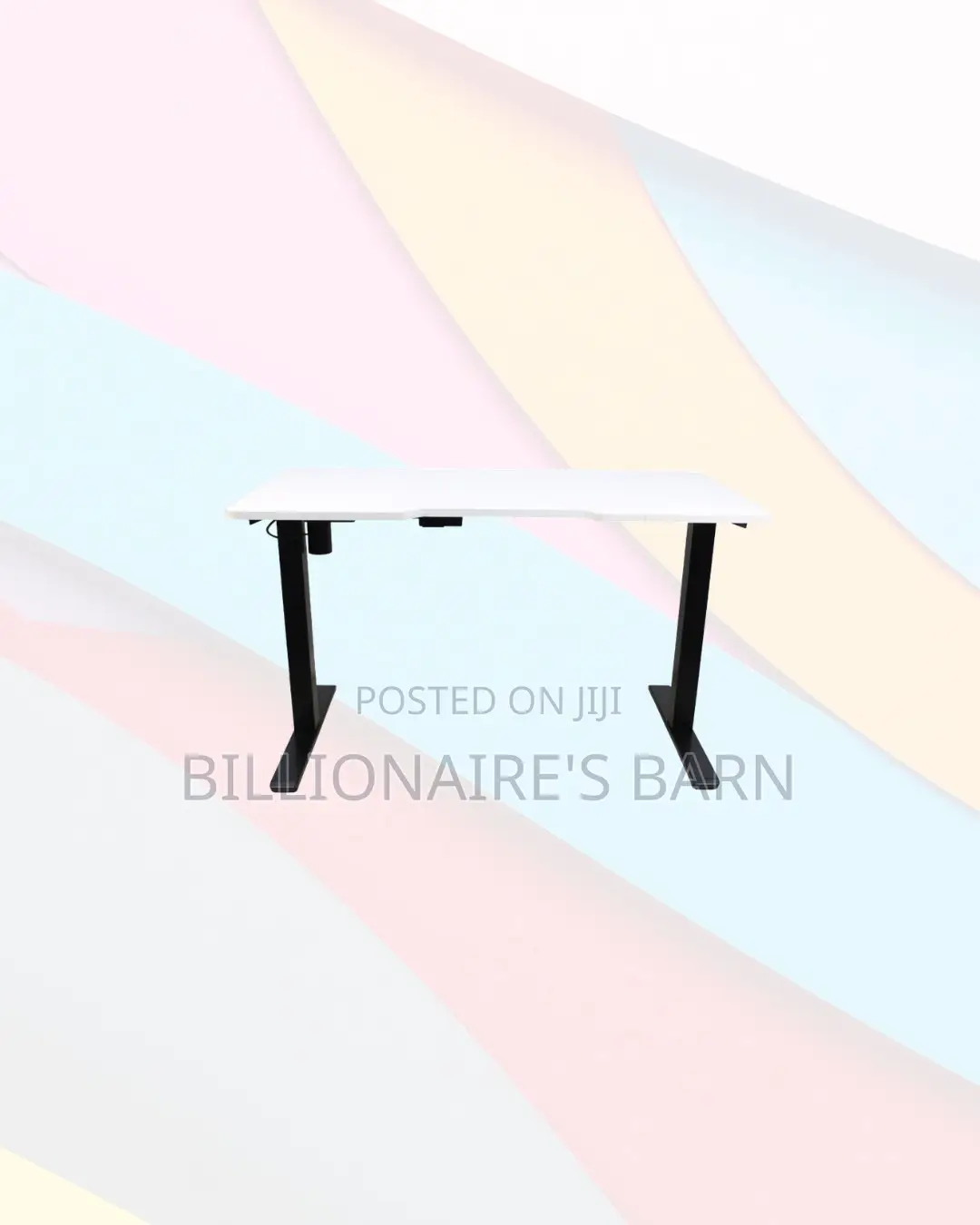 Boost Workflow 1200x600mm Standing Desk Clean Cable-Friendly Workspace