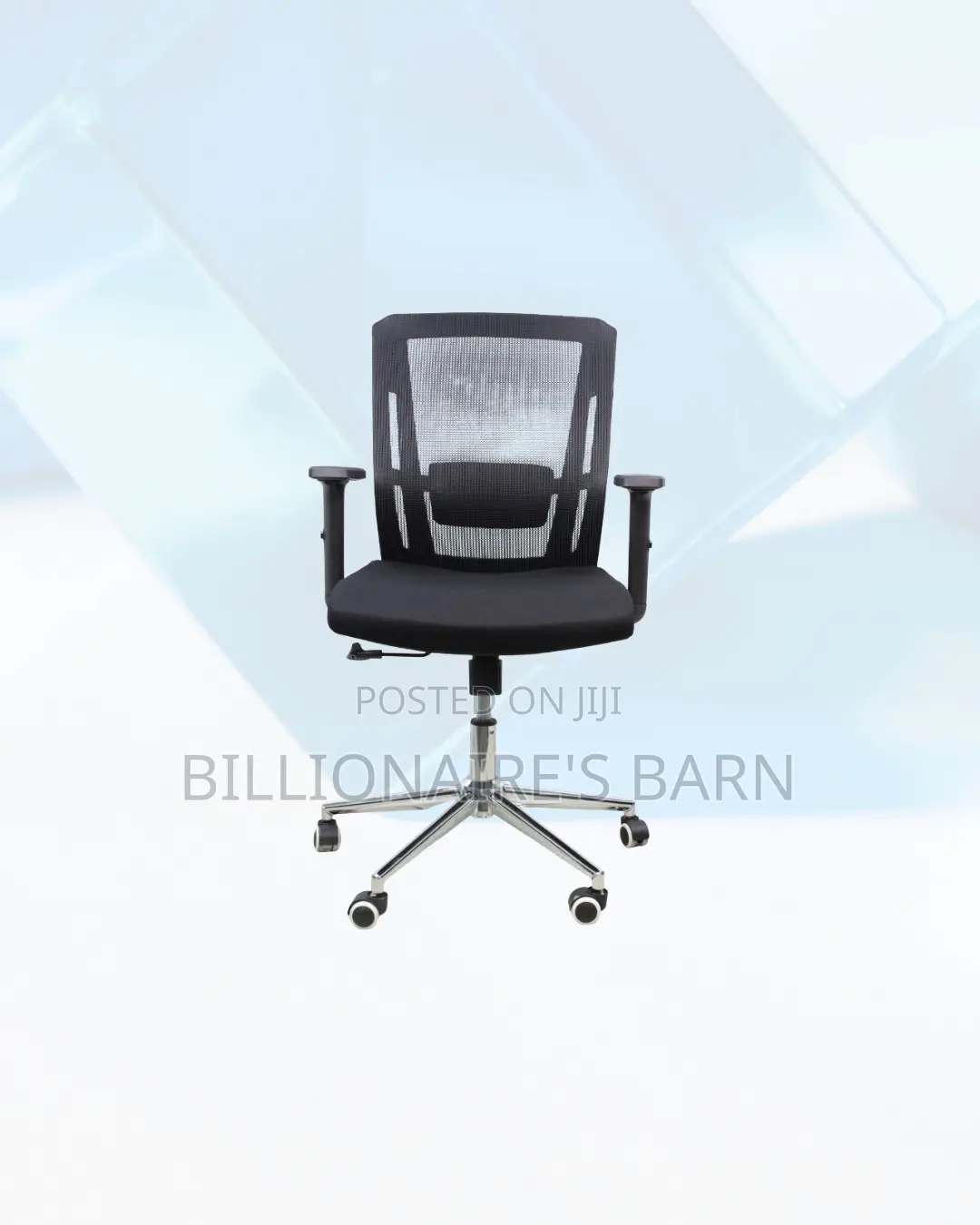 The Barn Origin Chair Mid Back Chrome Base Durable Office Solution