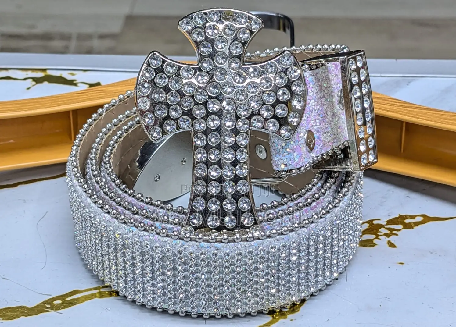  Gothic-Style Iron Cross/ Skull Bb Simon Belts