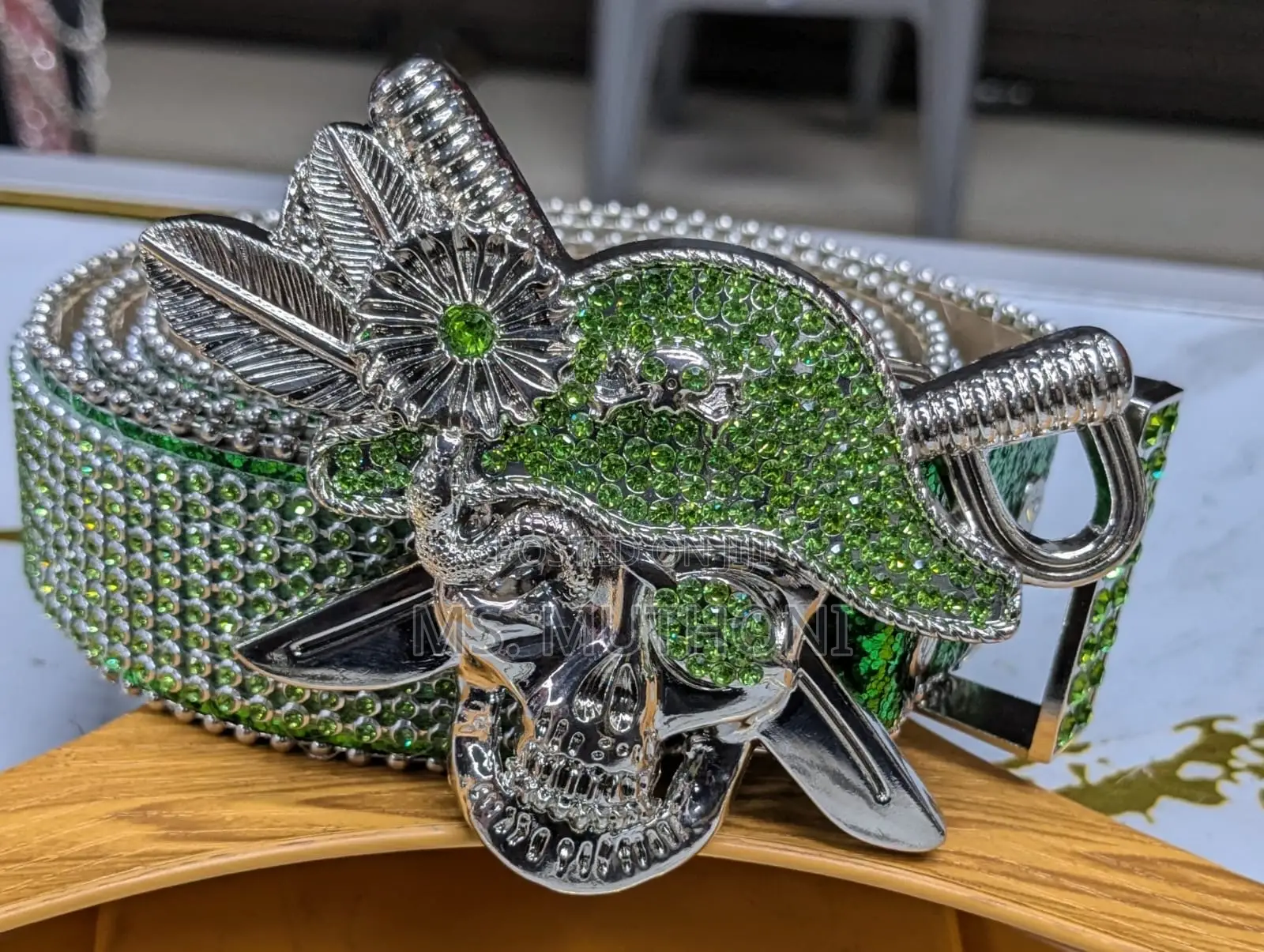  Gothic-Style Iron Cross/ Skull Bb Simon Belts