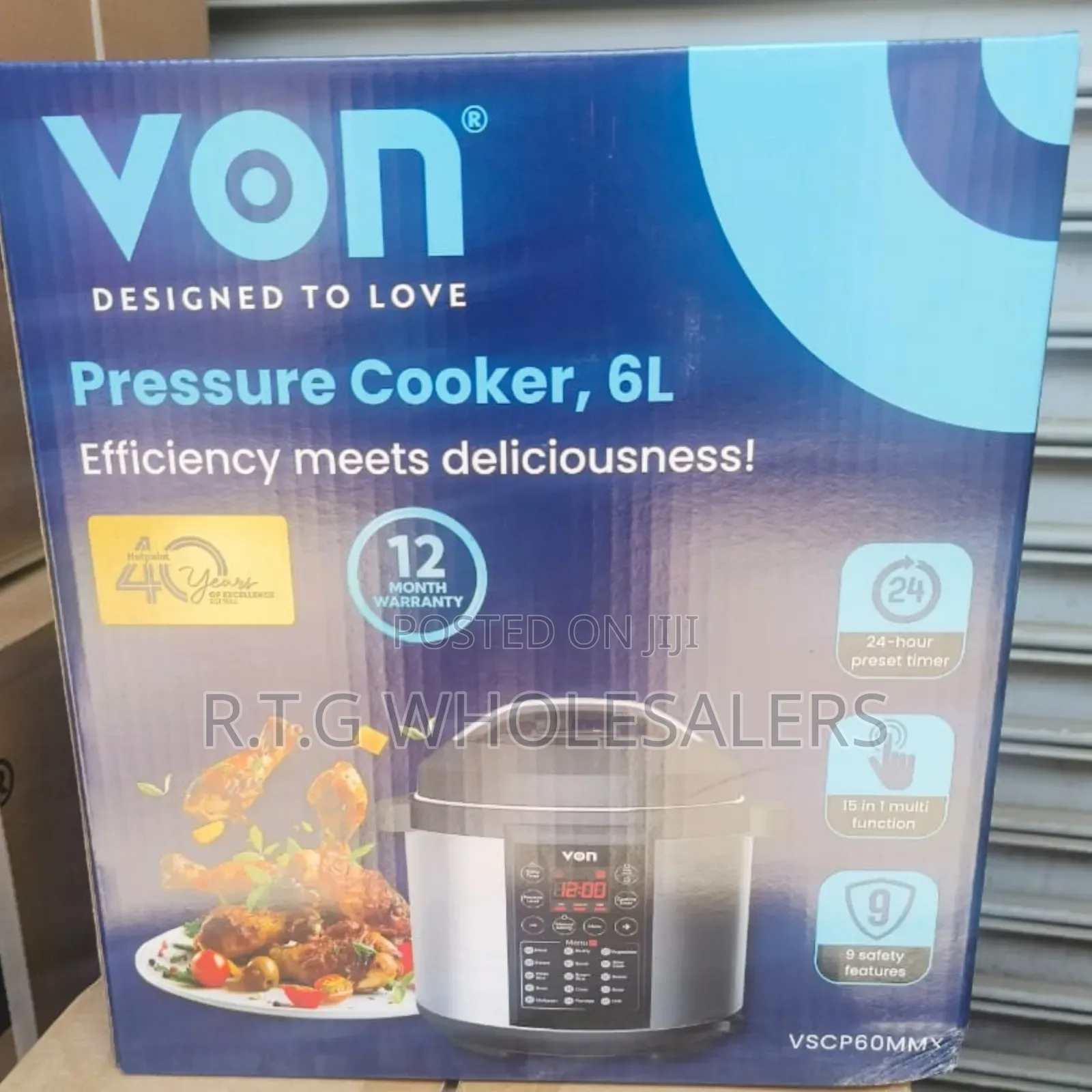 6 Litres Von Multifunction Pressure Cooker