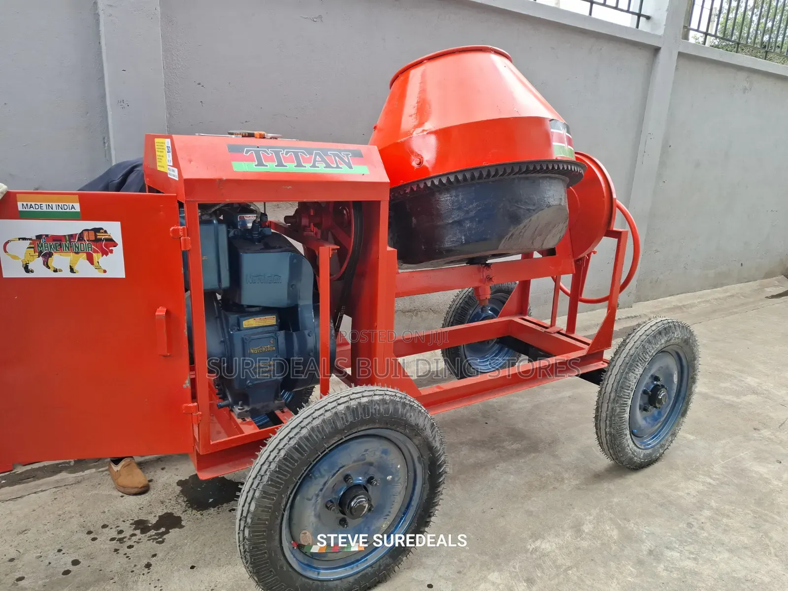 Titan Concrete Mixer With 8hp Diesel Engine