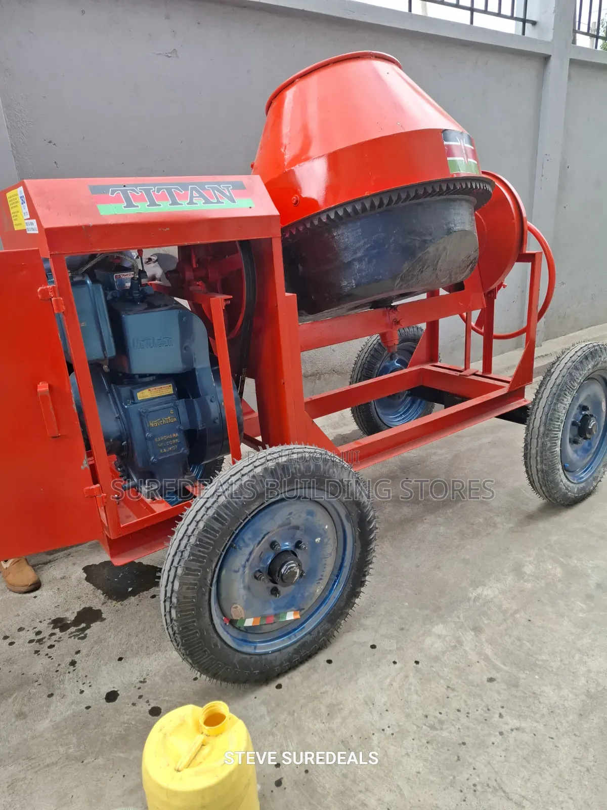 Indian Titan Concrete Mixer, Diesel Powered