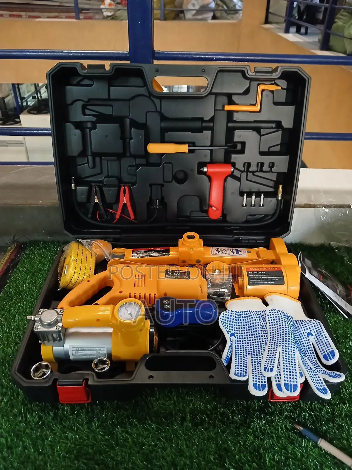 Car Electric Jack + Wrench Kit – Easy Tire Change