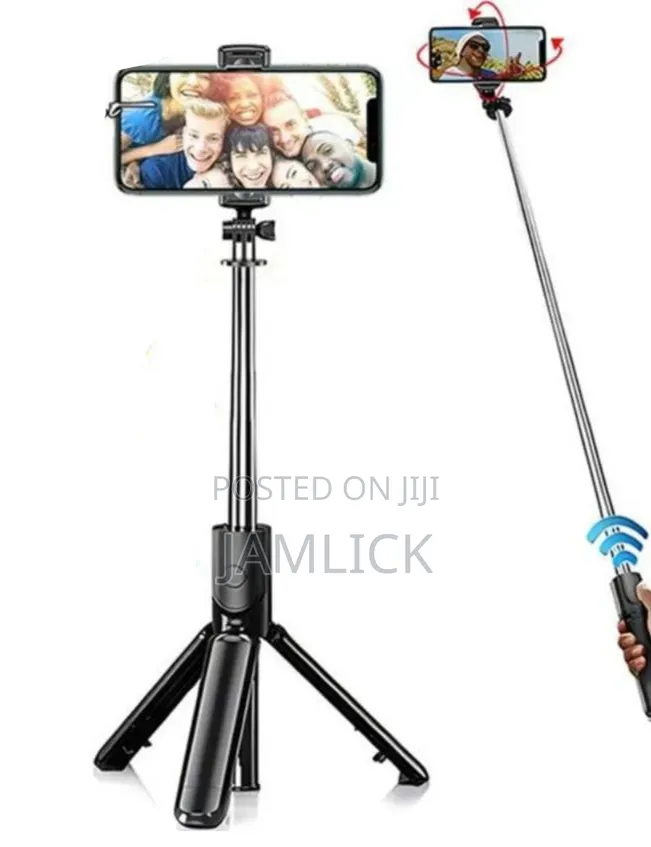 1.7m 3-in-1 Extendable Selfie Stick Tripod With Fill Light –Dv
