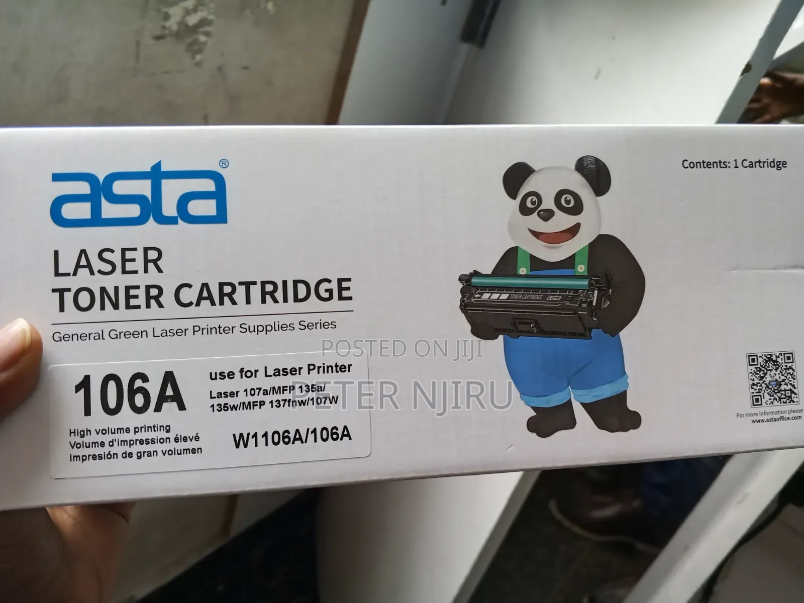Asta 106a Toner – High‐Quality Hp Laserjet Replacement