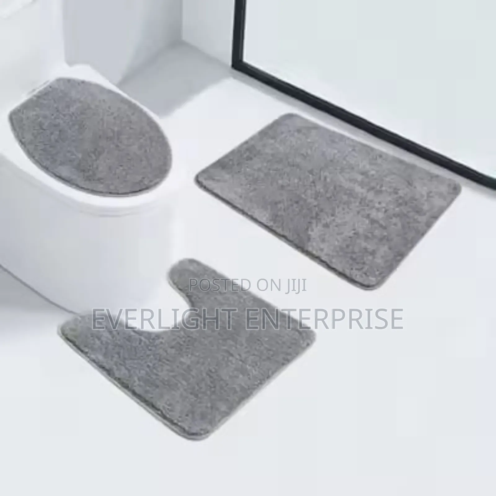 3 in 1 Toilet/Bathroom Mat Set