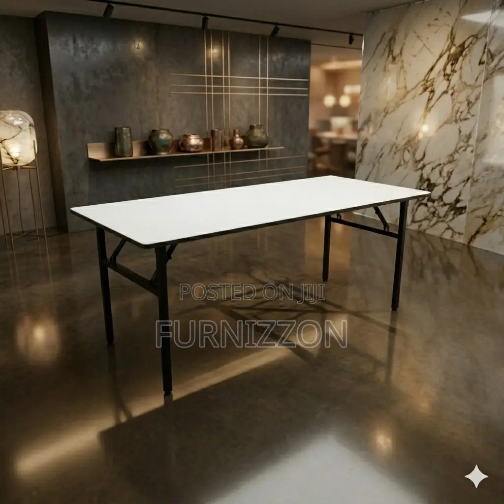 Portable 1.5m Wooden Folding Table – Space Saving Design