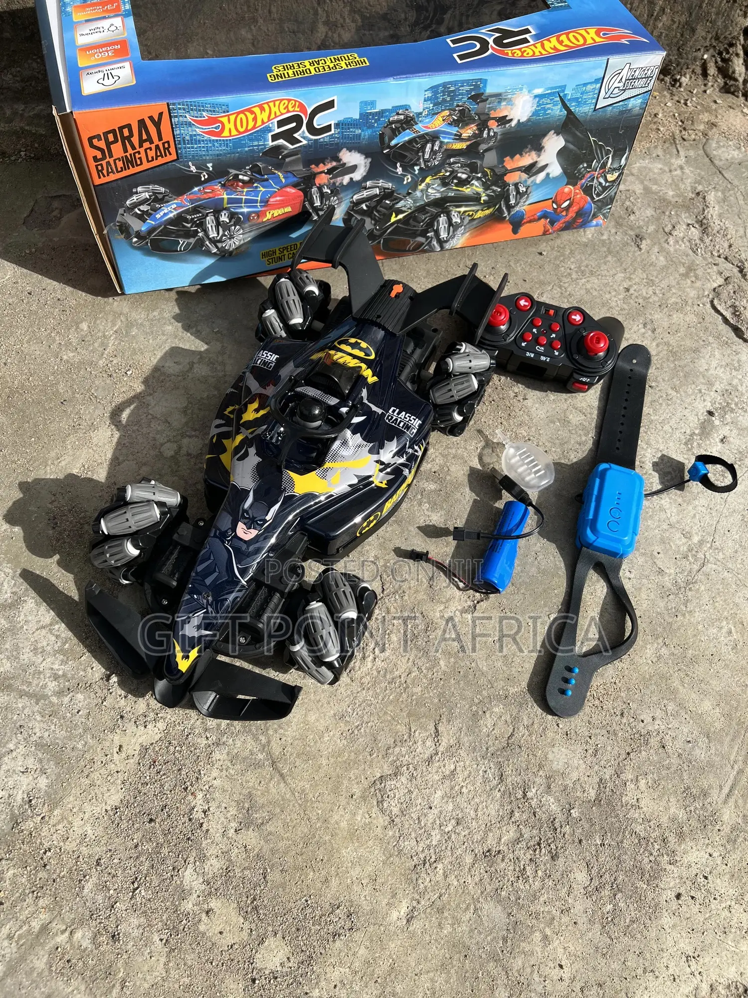 Rechargeable Turbo Drift Spray Racing Car (Batman Edition)