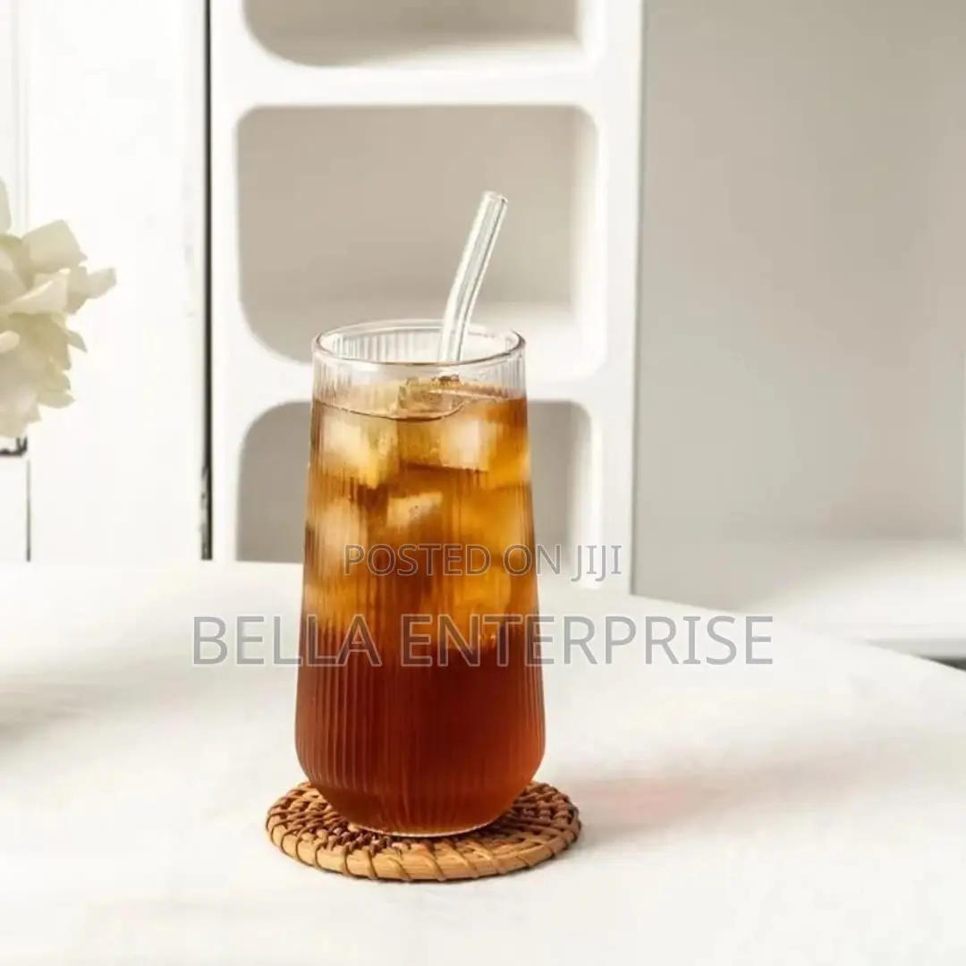 Ribbed Highball Glass(500ml) Large 500ml Capacity