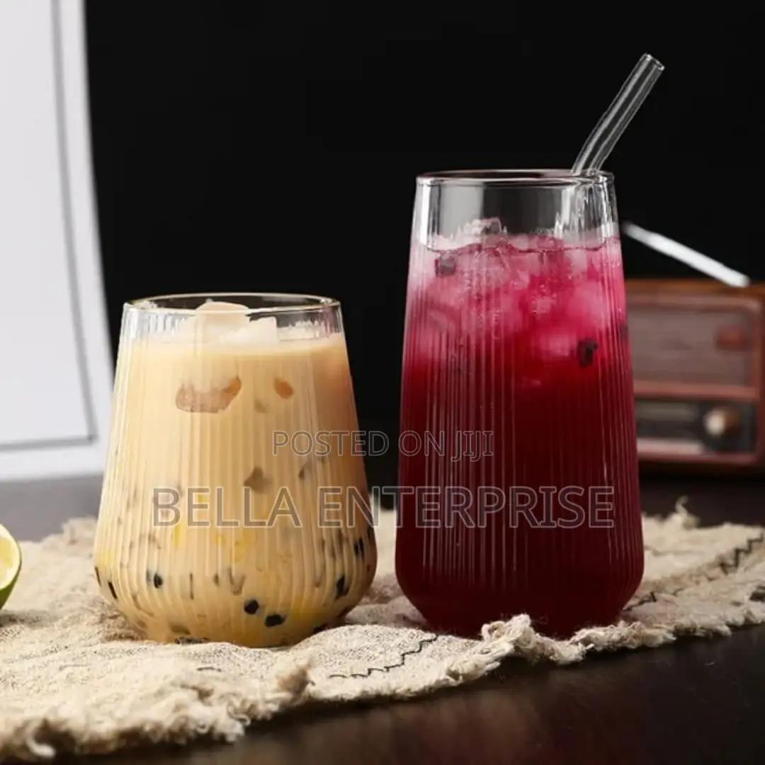 Ribbed Highball Glass(500ml) Large 500ml Capacity