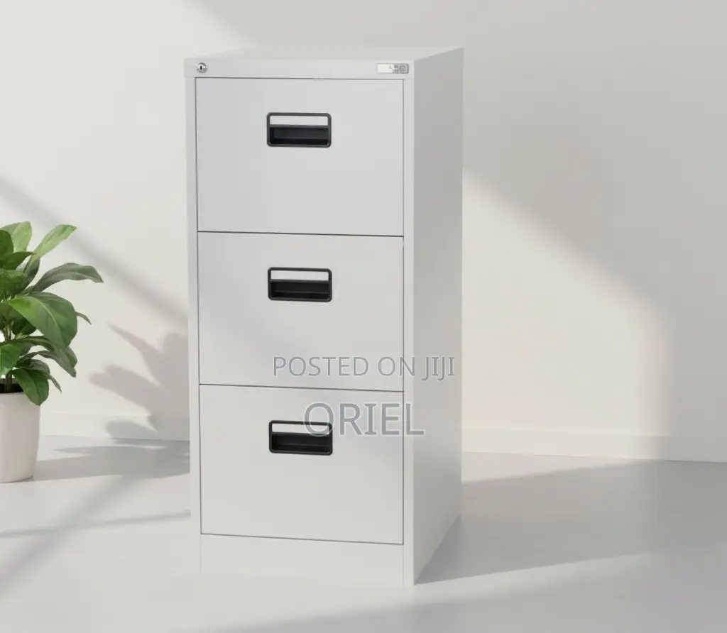 Office Cabinet : 3-Drawer Office Lockable Filing Cabinet
