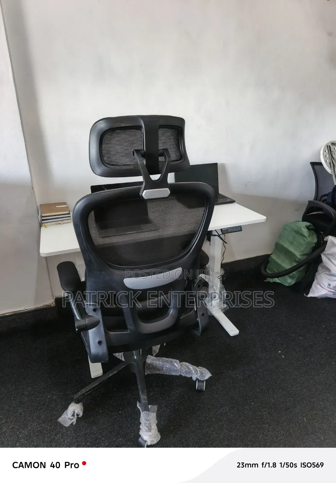 Imported Modern Adjustable Height Electric Desk + Ergonomic DBH Chair