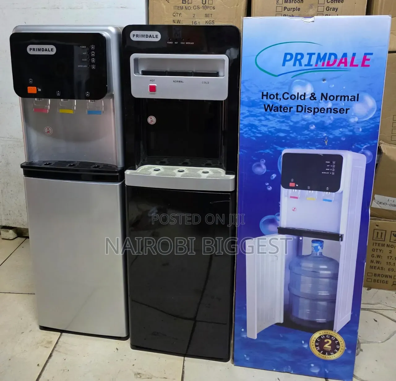 Primadale Hot and Cold Bottomload Water Dispenser