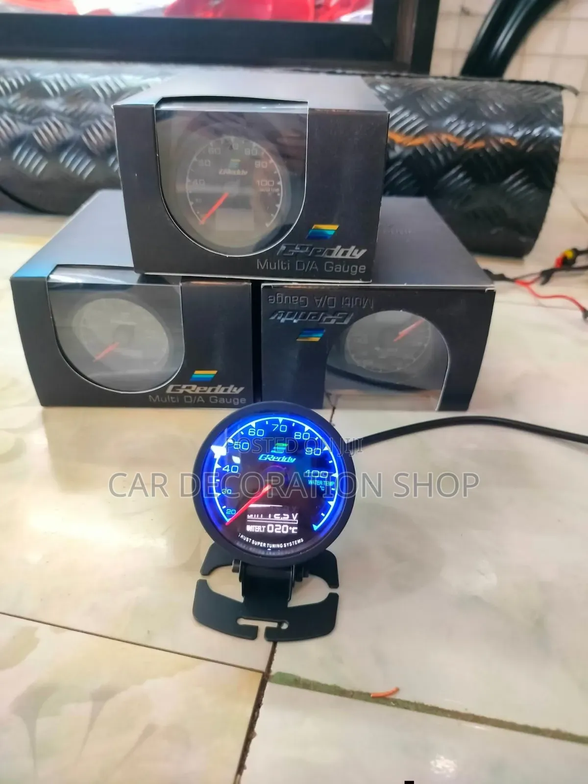 Universal 2.5" 62mm Water Temp With Digital LCD Screen