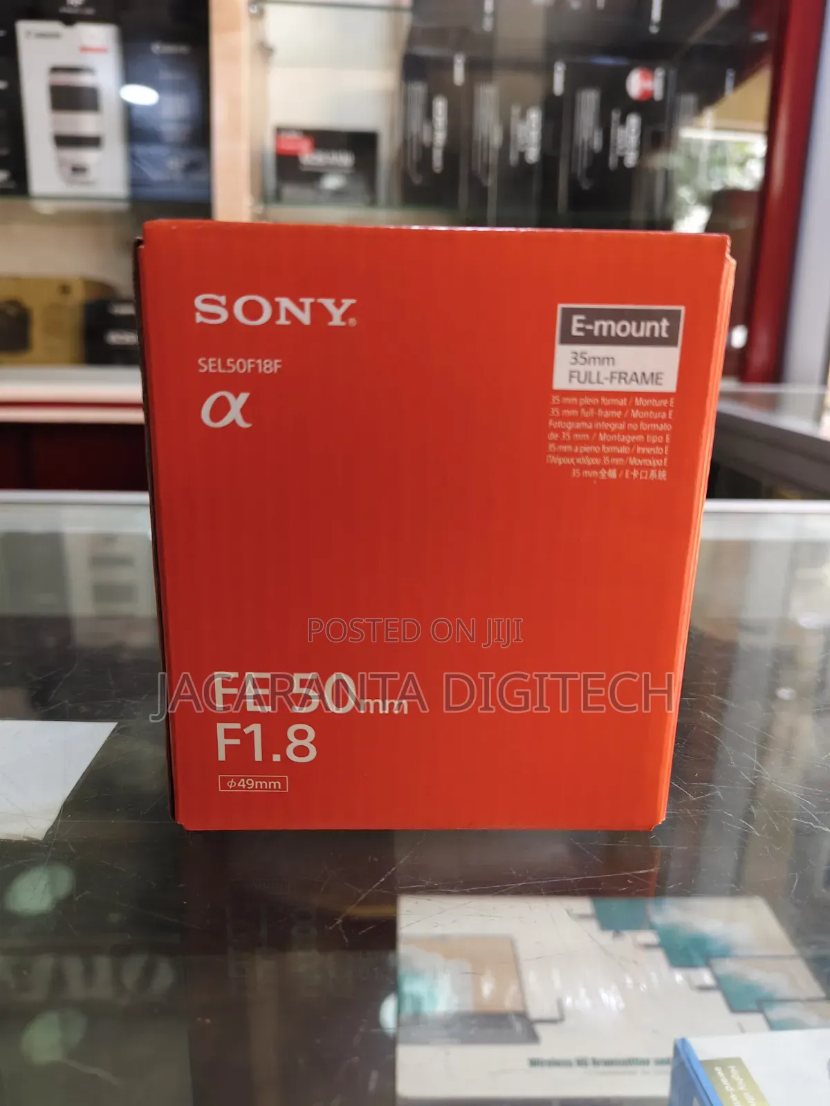 50mm Sony Lens F/1.8 Lens