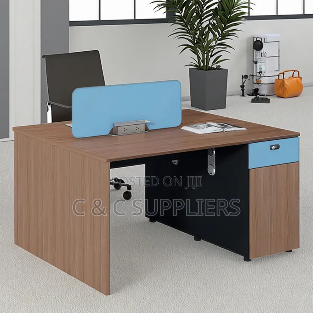 Office Workstations: 4-Way Modular Workstation With Drawers