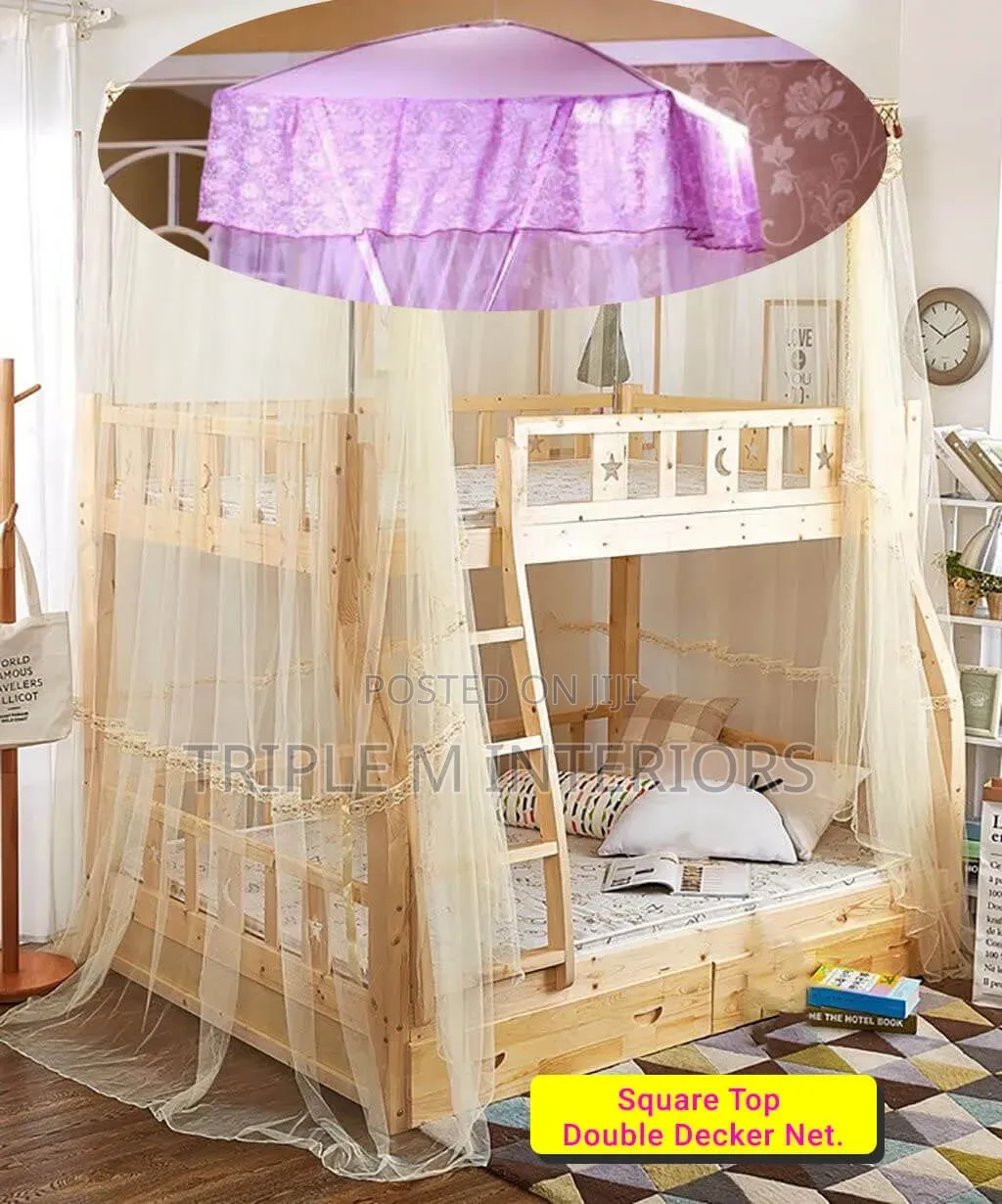 Top Square Double Decker Mosquito Nets