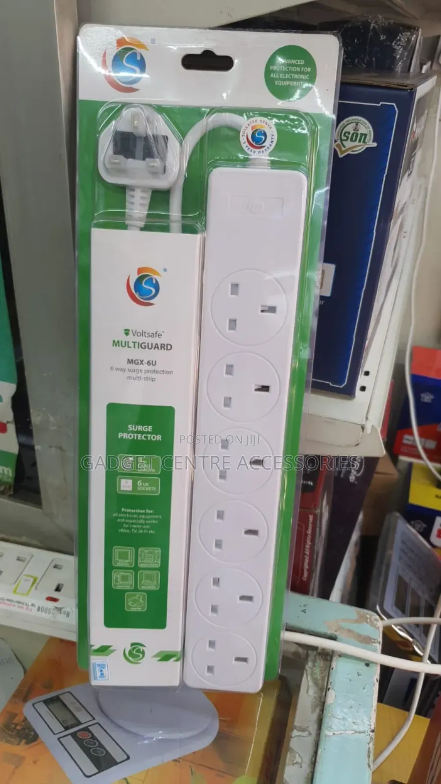6 Port Voltsafe Multiguard Extension With Surge Protector