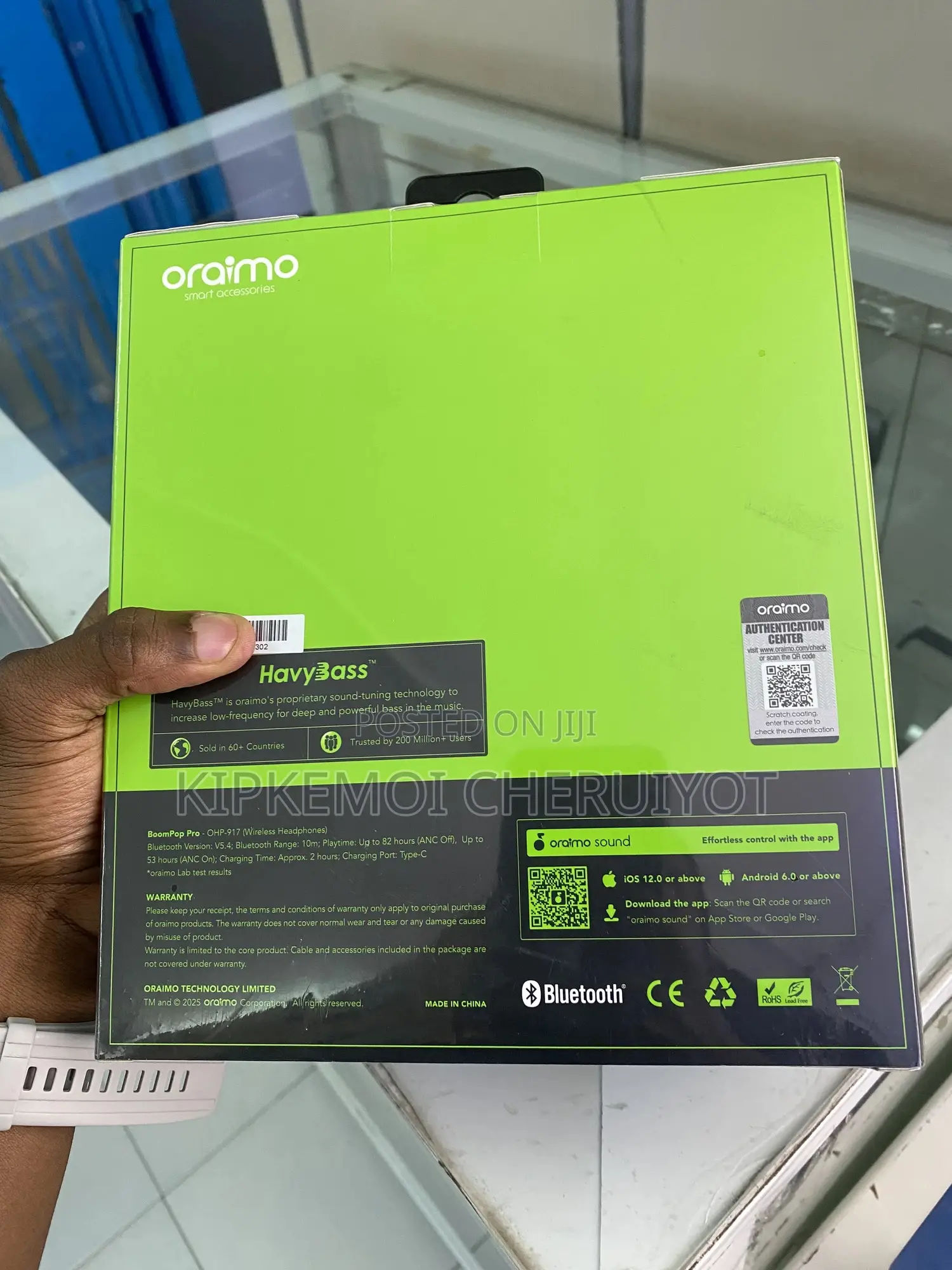 Oraimo Boompop Pro Anc Over-Ear Headphones