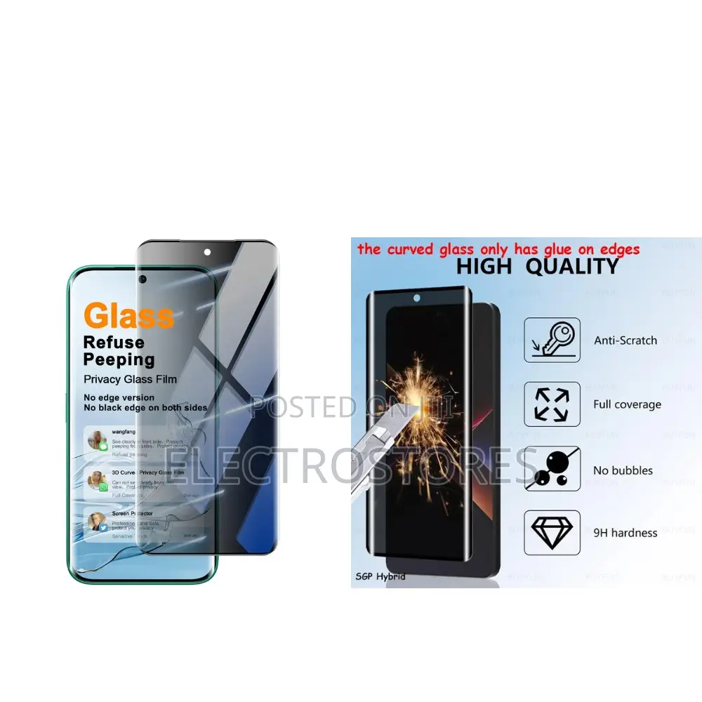 Privacy Glass Protector for Redmi Note 15/15 Pro Plus 5g Te