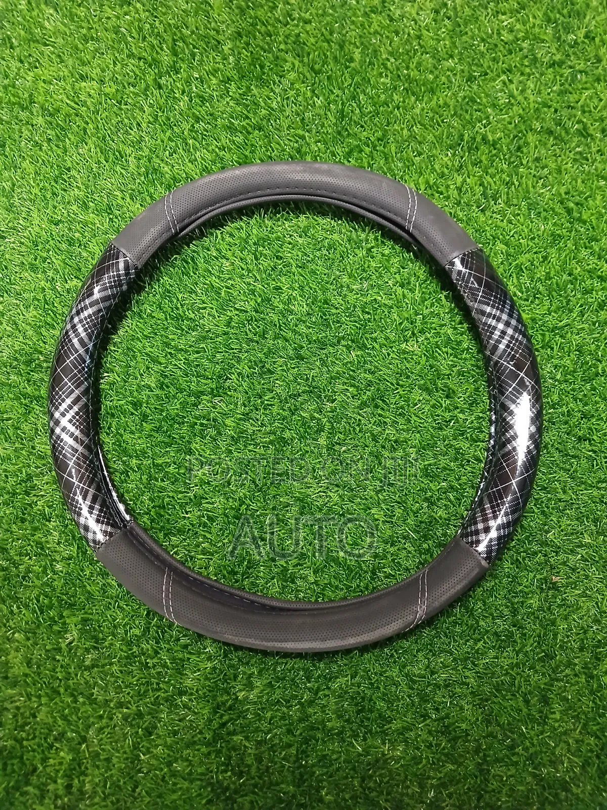 Premium Black Steering Wheel Cover – Anti-Slip Leather Grip Universal