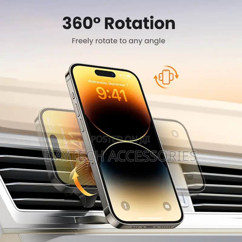Ugreen Qi2 Wireless Car Charger15w Fast Charging Magnetic Holder.