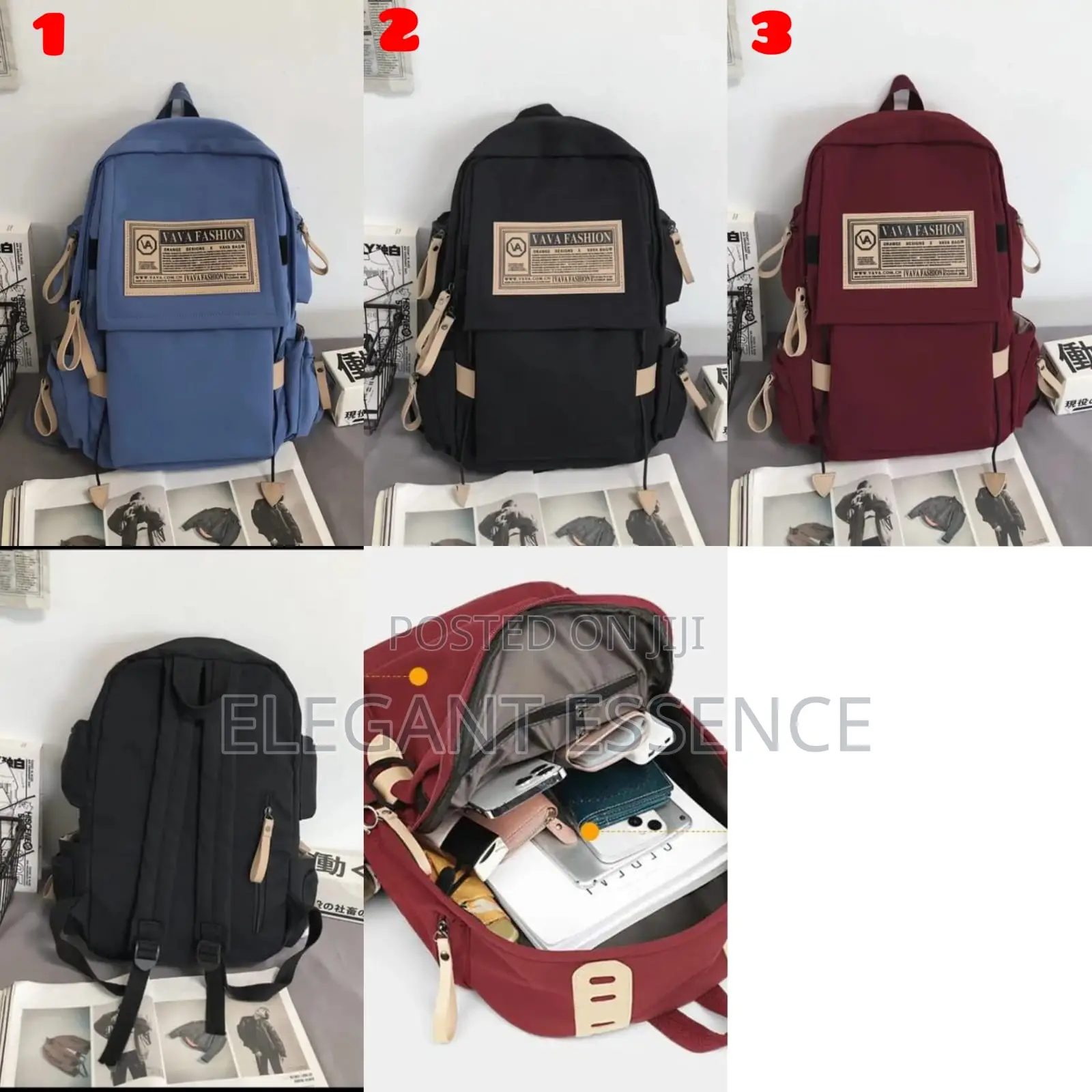 Vava Fashion Back Pack With Two Way Zipper