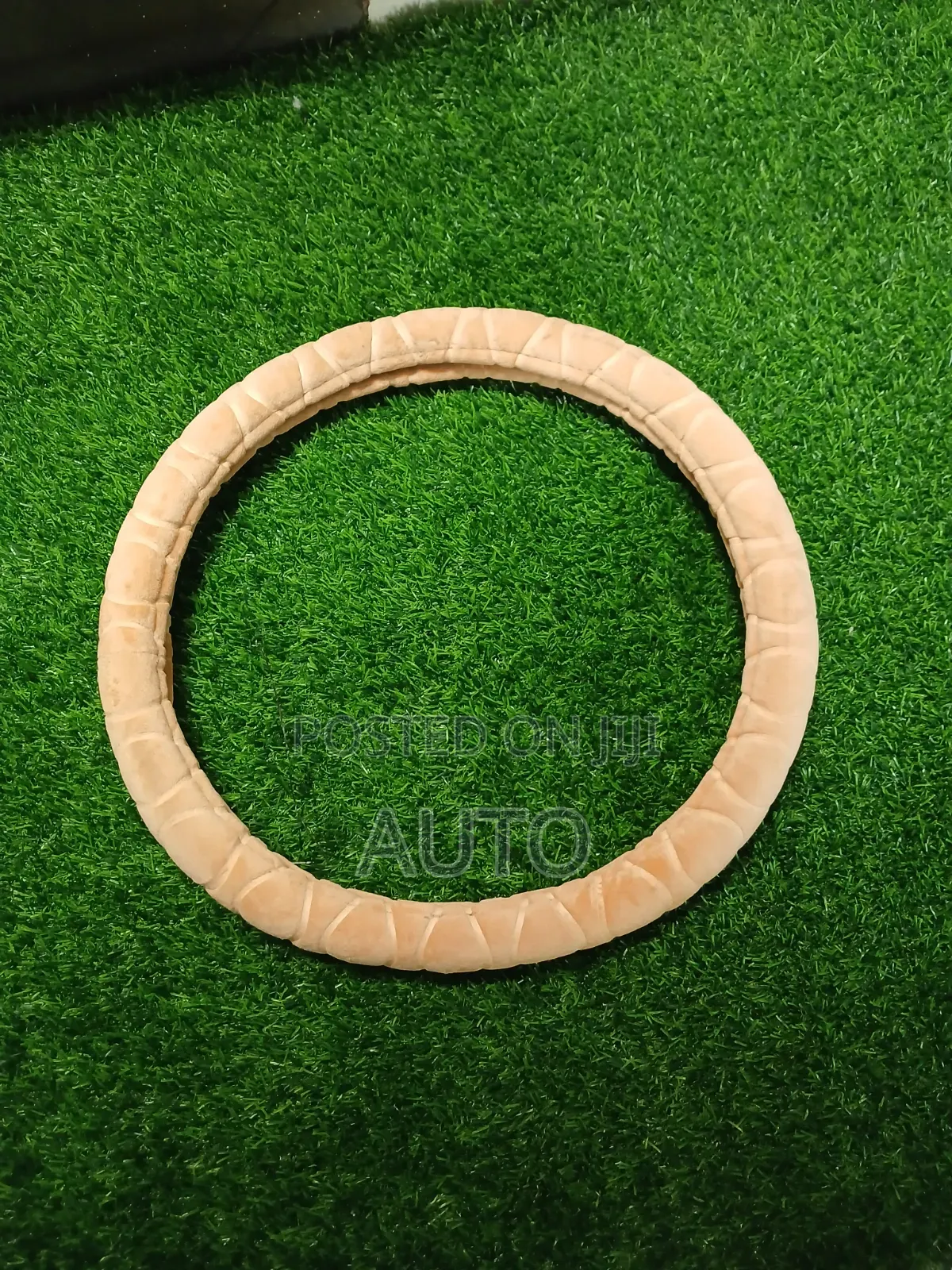 Car Beige Soft Steering Wheel Cover – Comfortable Grip