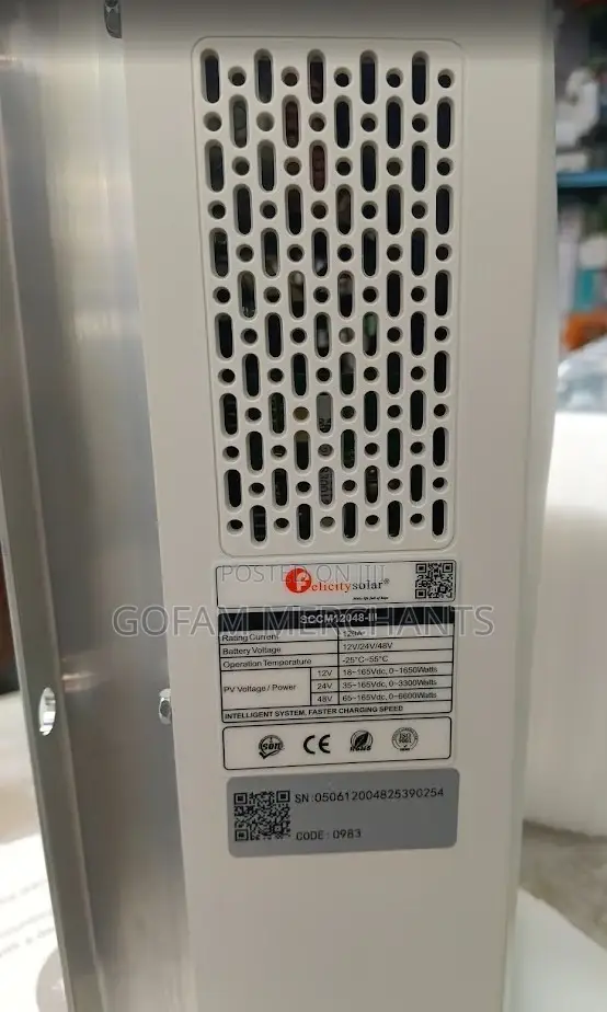 120a 24v/48v Felicity MPPT Charge Controller Wi Built-in Wifi