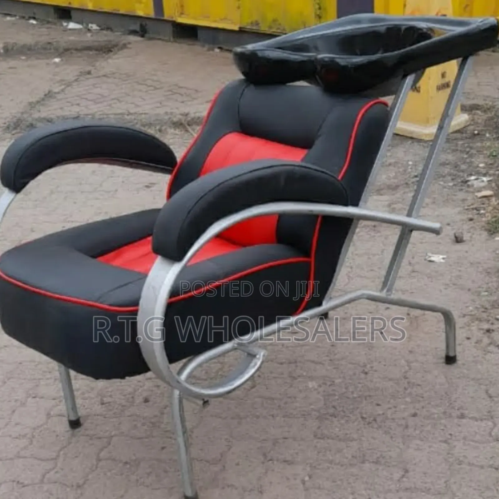Modern Salon Barber Chair With Built-in Sink Basin