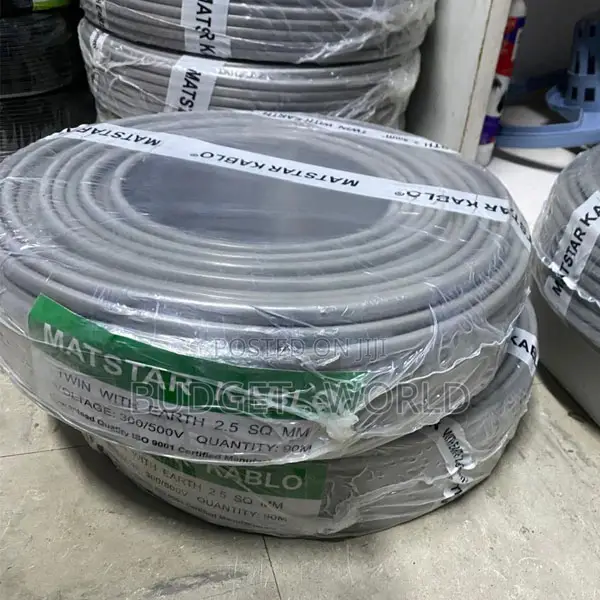 1. 2.5mm Twin Earth Cable 90m – 3 Core PVC Insulated Flame Retardant