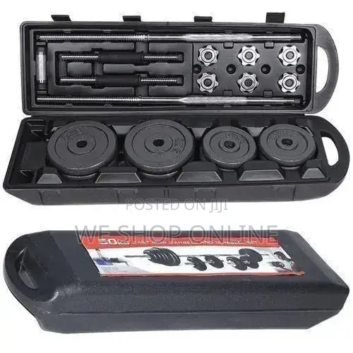 50kg Adjustable Dumbbells to Barbells Weight Set