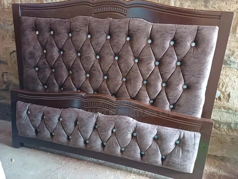 5 by 6 Wooden Bed(Free Delivery