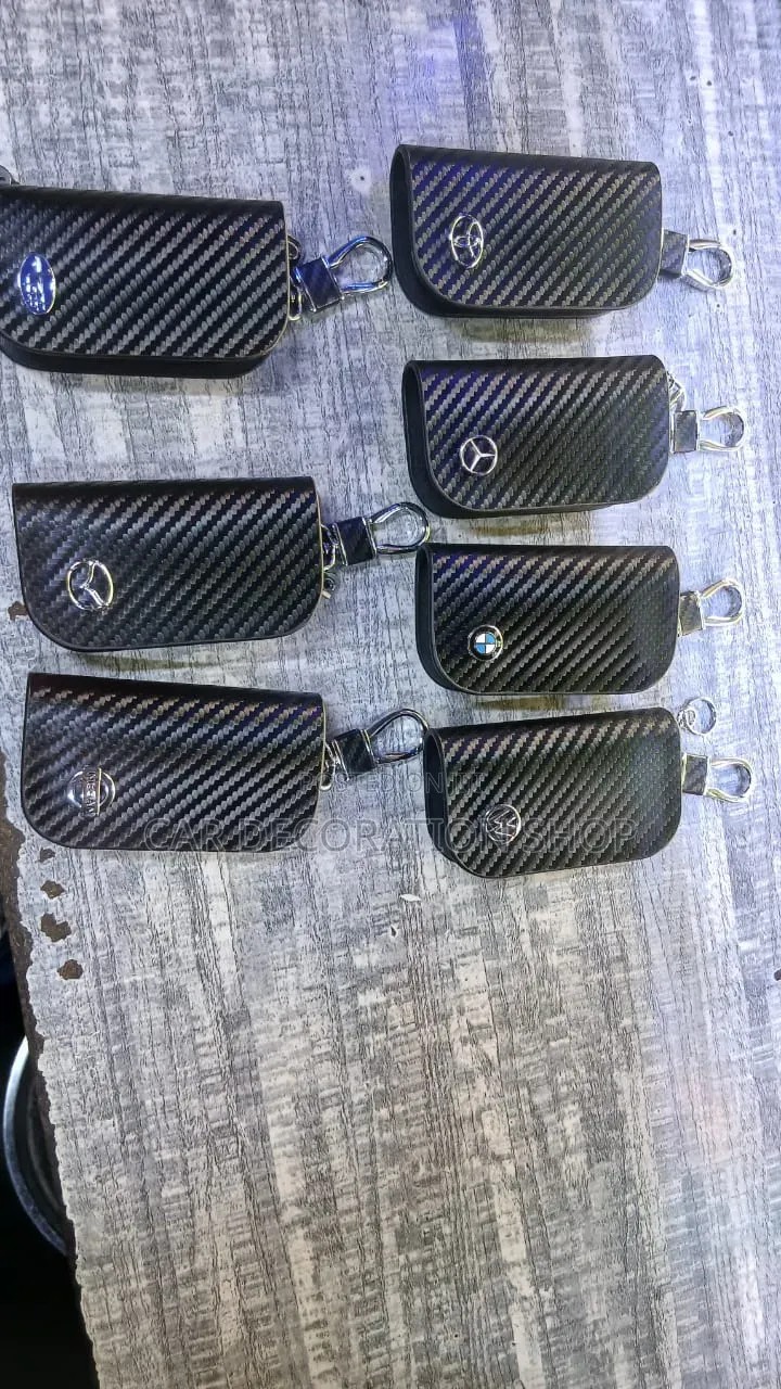 Classy Style Leather Car Logo Branded Key Pocket