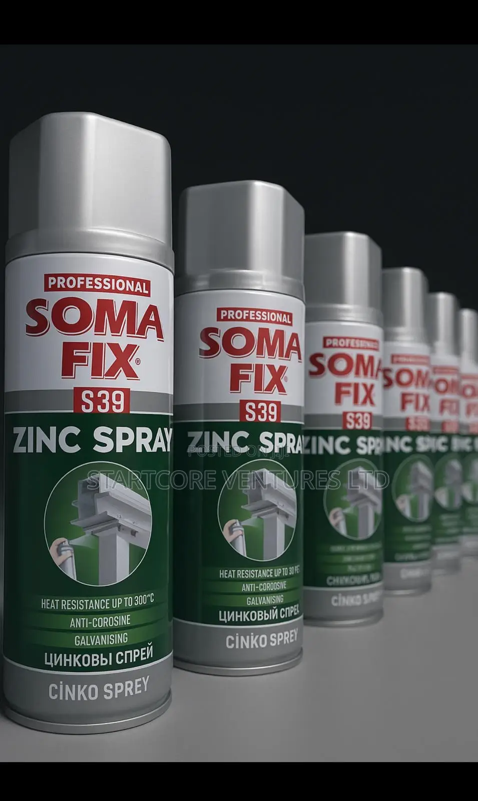 Somafix Galvanizing Zinc Spray Anti-corrosion 400ml