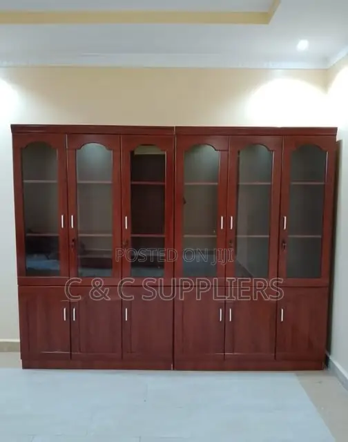 Office Cabinets; 6-Door Wooden Executive Office Cabinet