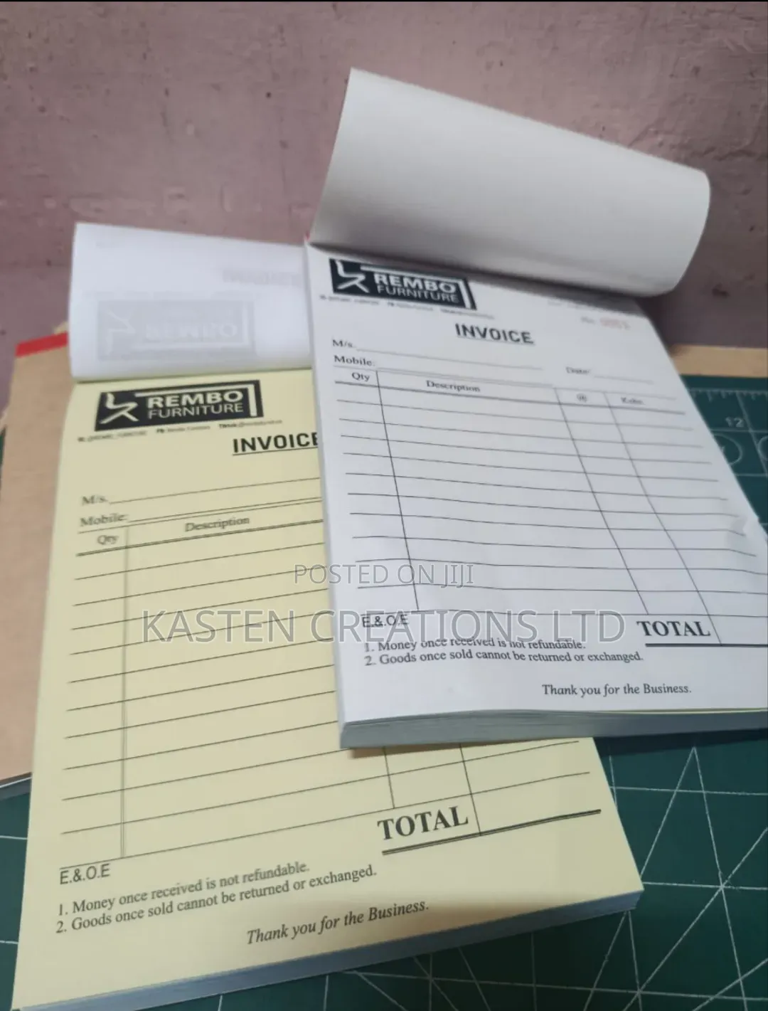 Receipt Books:Rent/Transport/Business