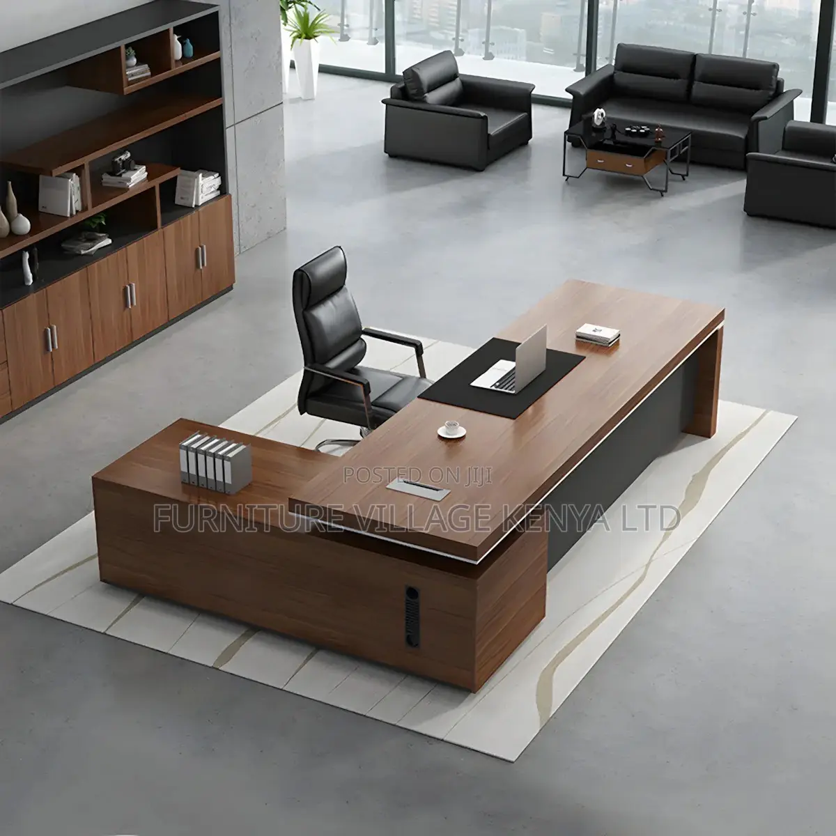 1.8m L-Shaped Managerial Office Task Table