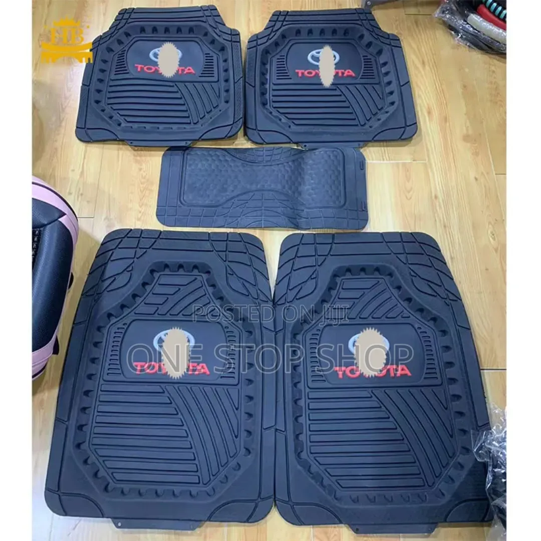5pc Toyota Durable Waterproof Latex Rubber Deep Dish Mats