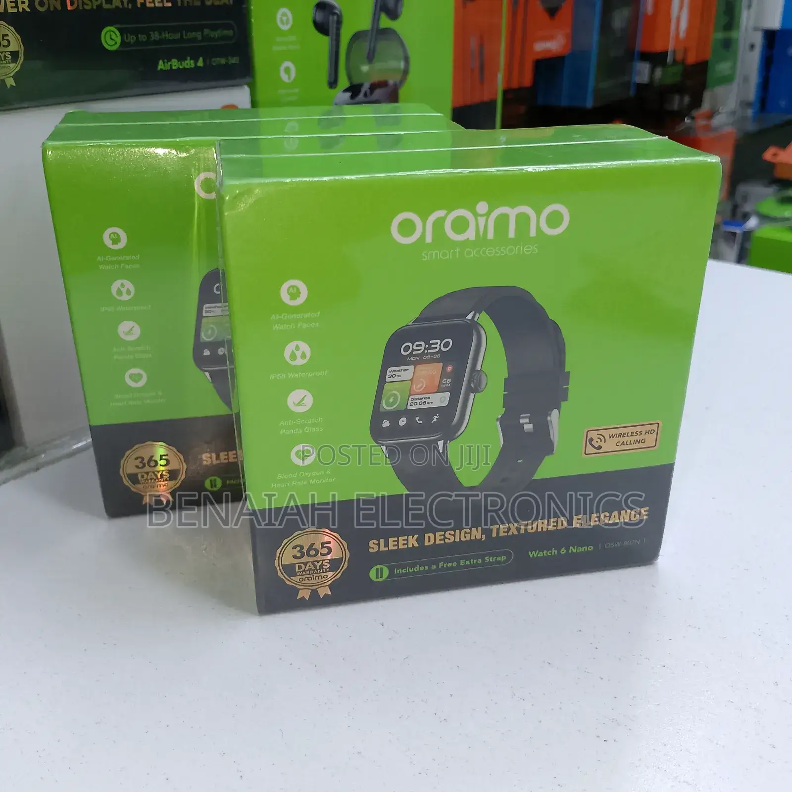 Oraimo Smart Watch Nano 6, Battery Capacity 210ah