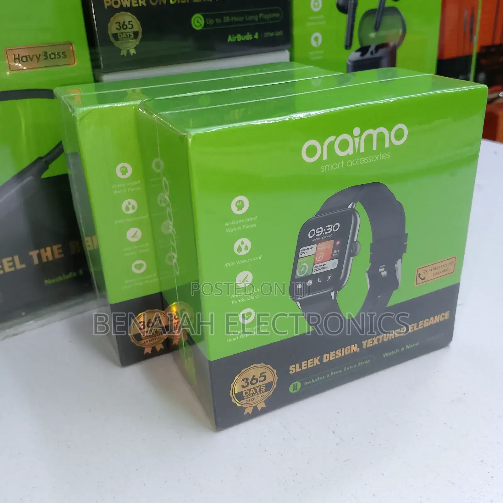 Oraimo Smart Watch Nano 6, Battery Capacity 210ah