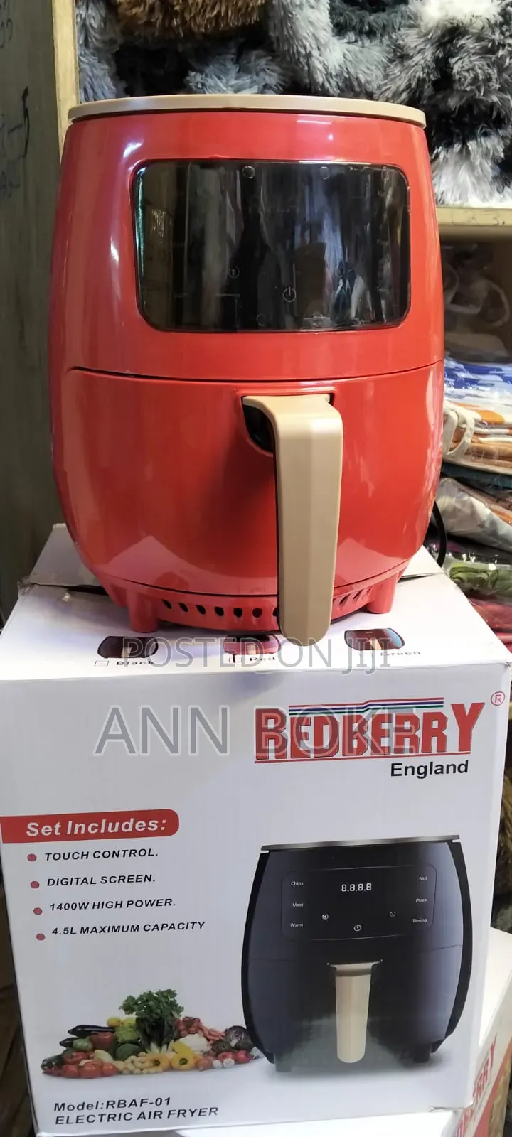 4.5litres Redberry Airfryer