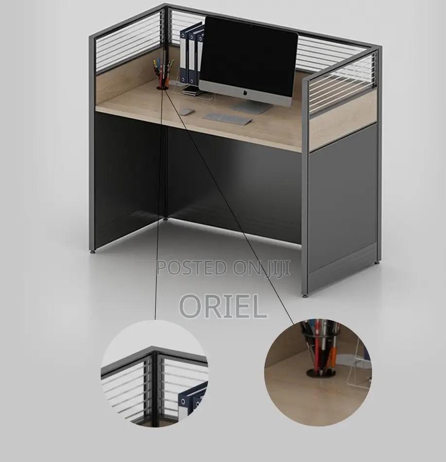 Office Workstation : 1-Way Office Workstation Desk