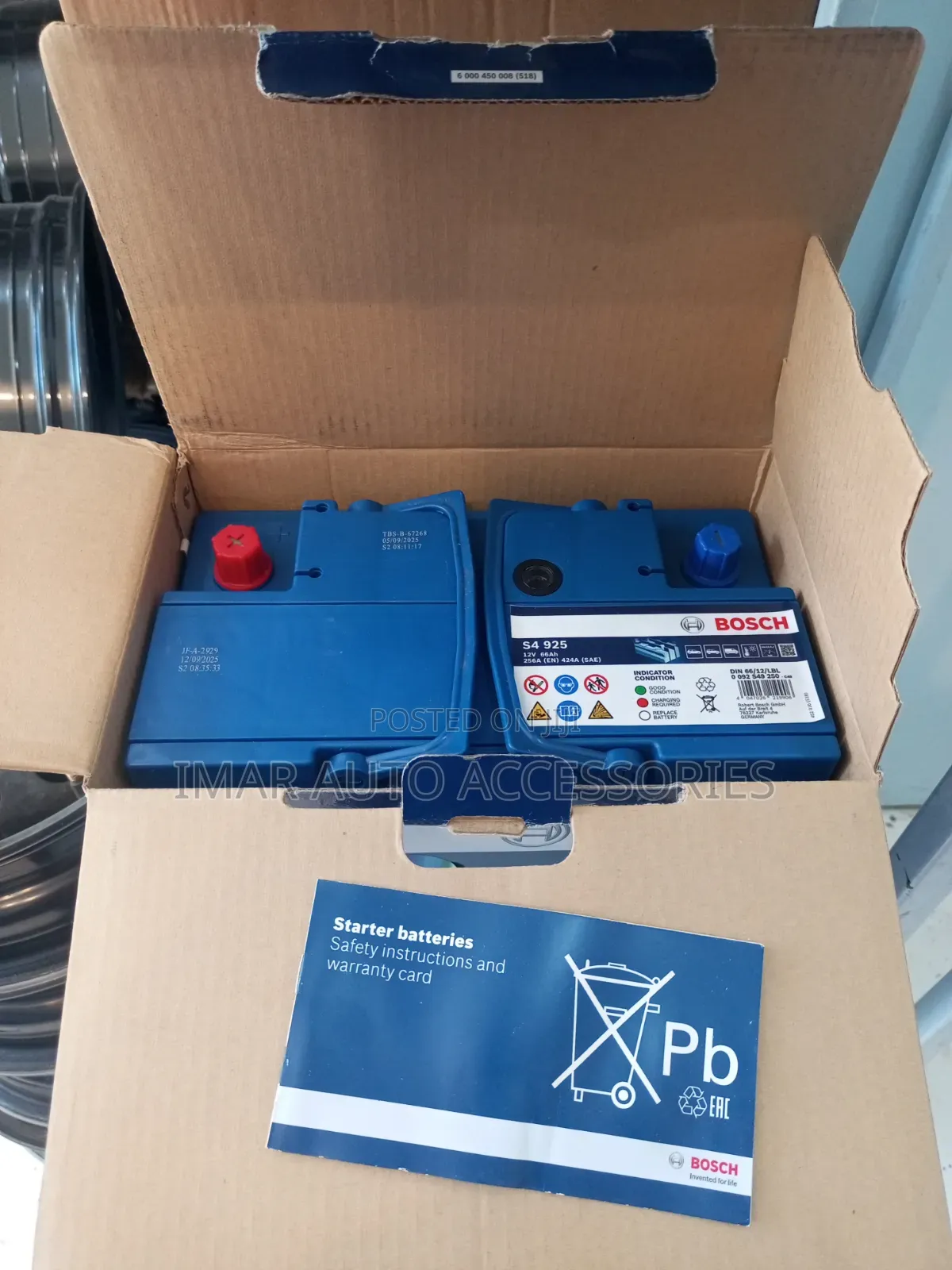 Bosch Din66 Car Battery | High Performance Maintenance-Free Battery.