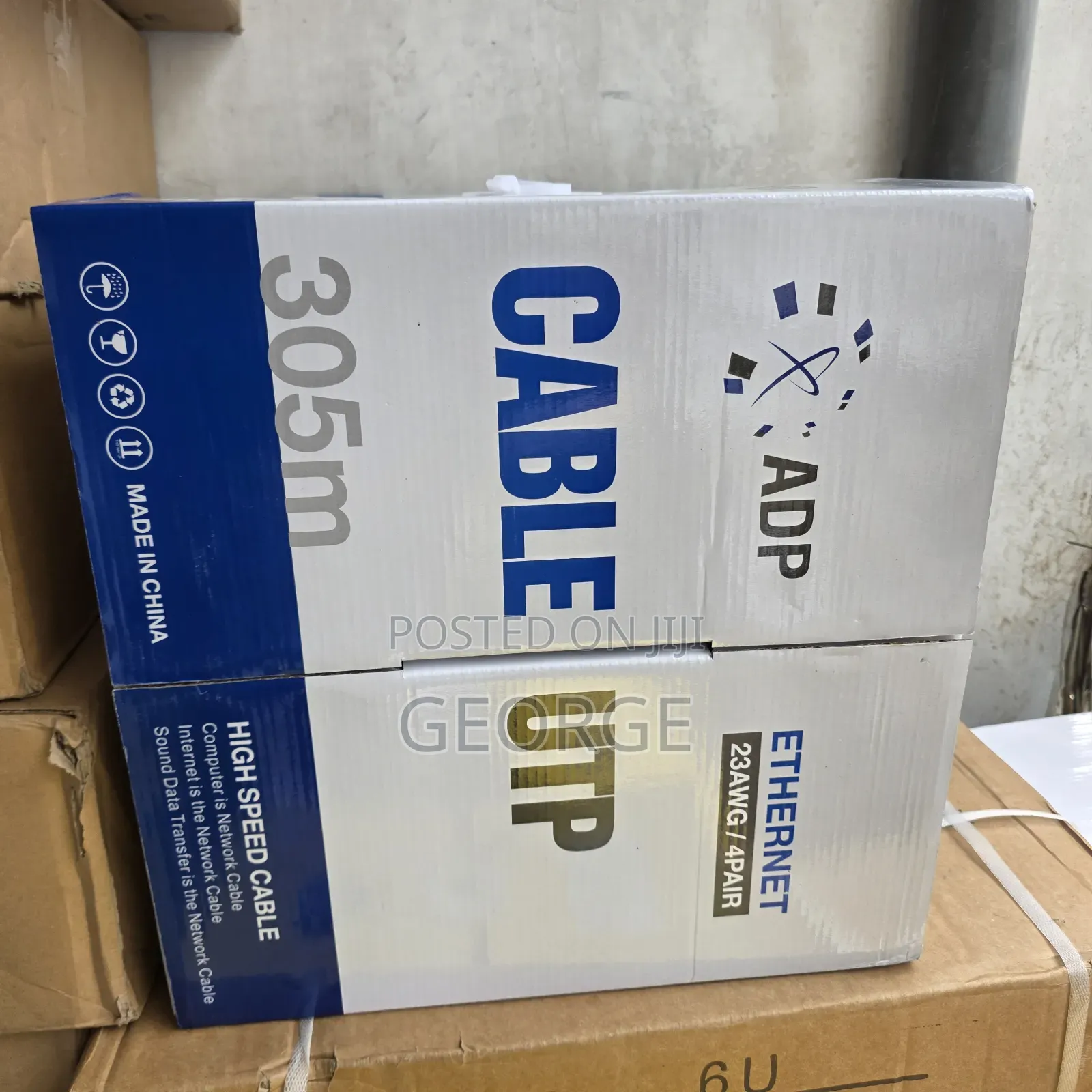 Adp Cat6 Indoor Cable 305m High Speed Ethernet Cable