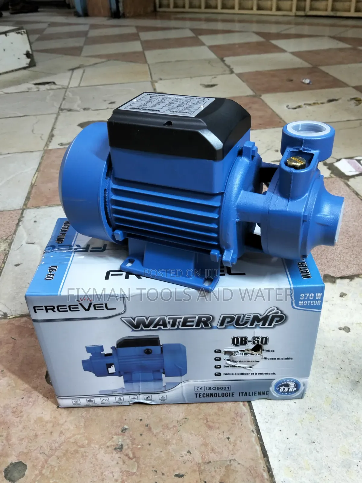 Freevel Water Pump 370w 0.5 Hp 30m Head for Apartments Water Supply