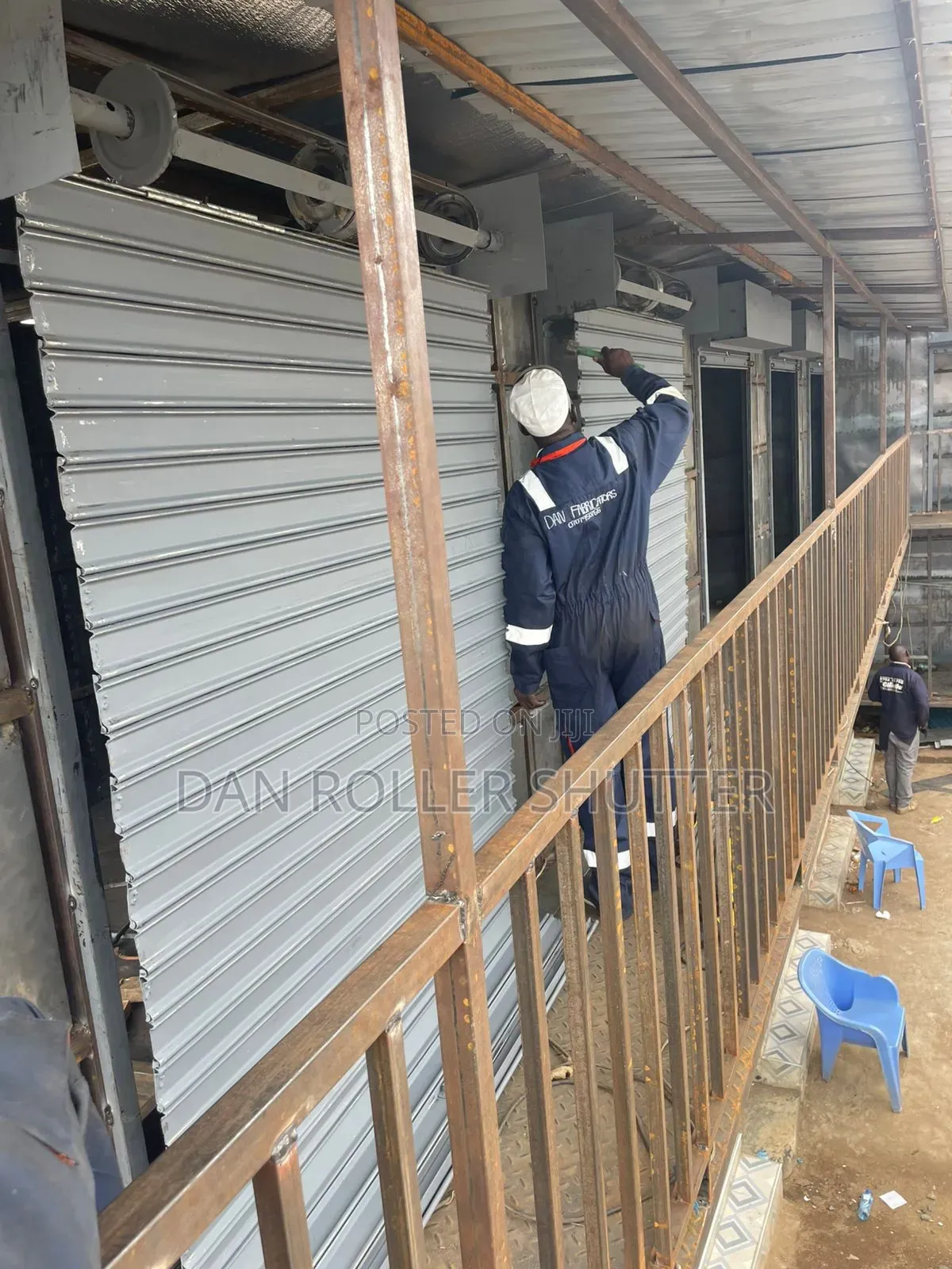 Motorized Security Shop Door – Protects