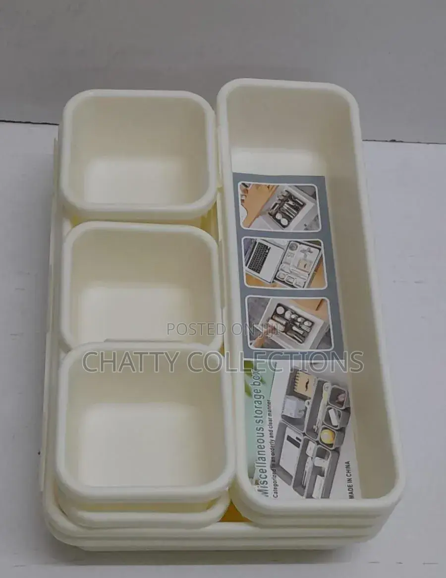 8 Pieces Set Adjustable Plastic Drawer Organiser