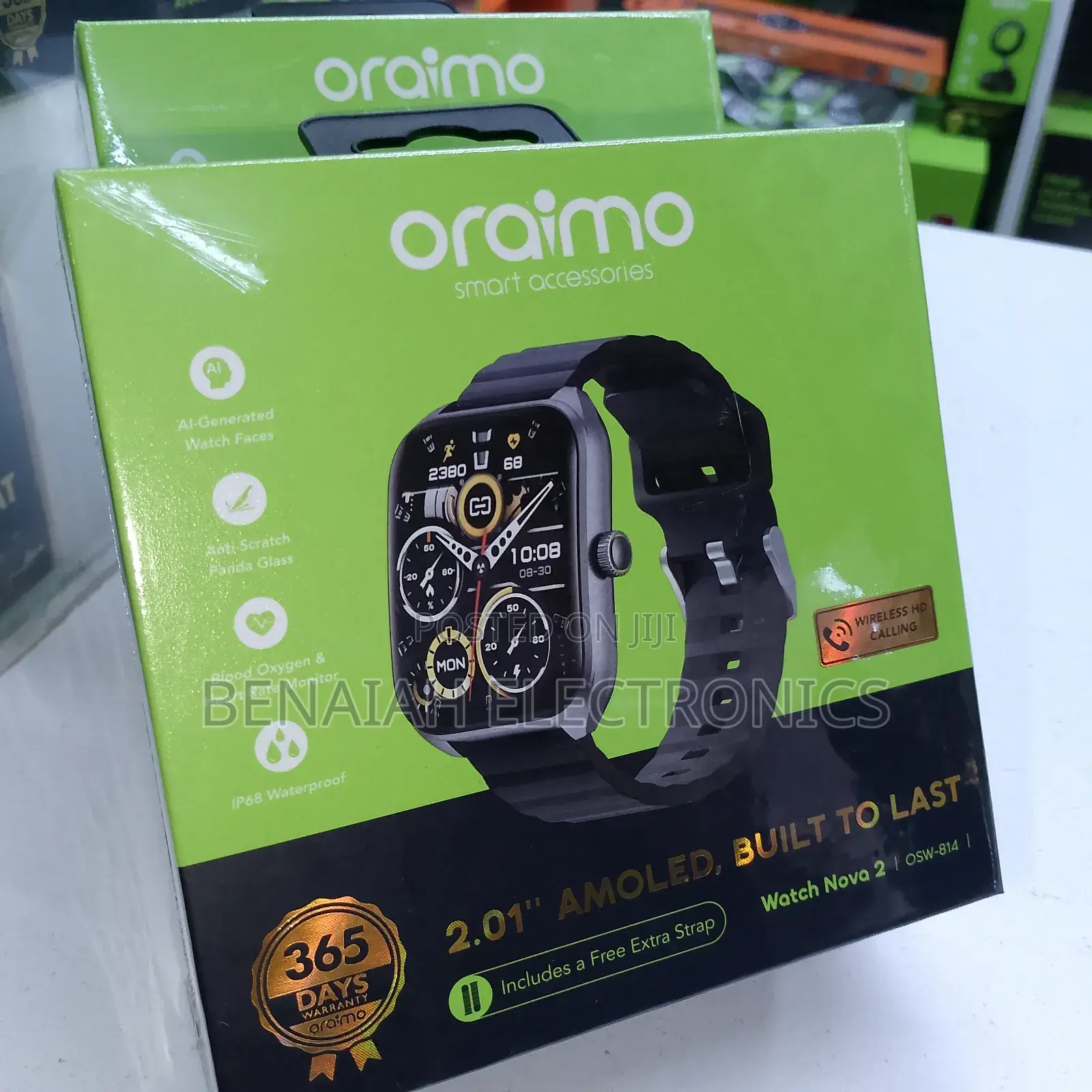 Oraimo Smart Watch Nova 2, Weight 60g